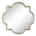 Aluminum Quatrefoil Wall Mirror Gray - Olivia & May