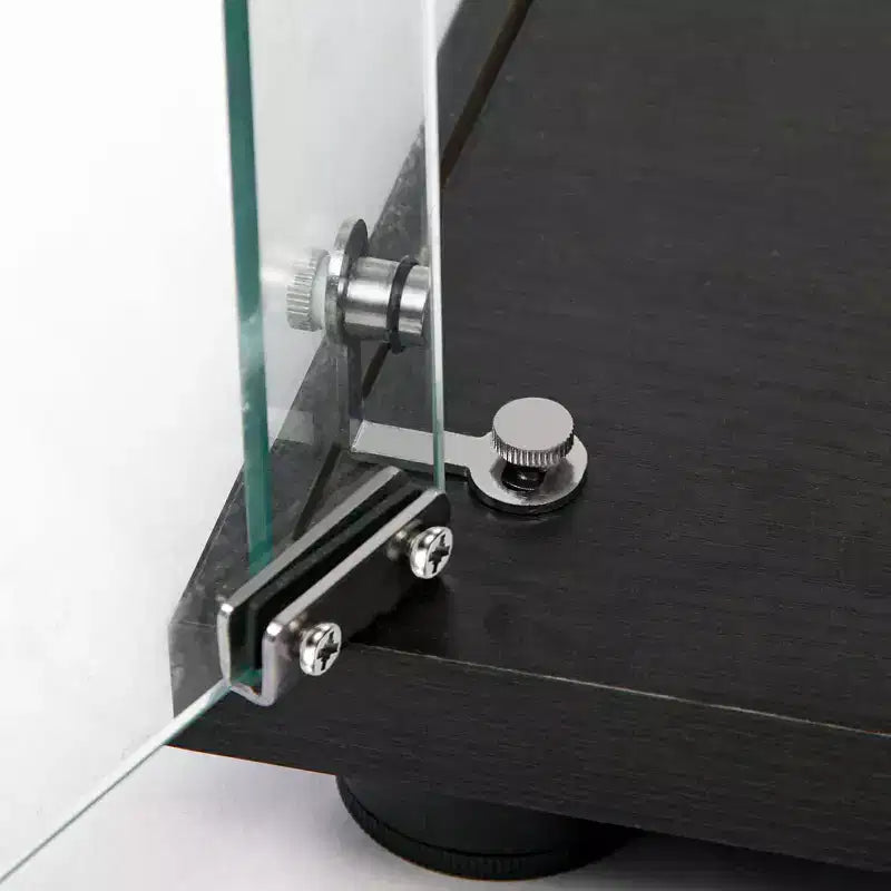 Vetrina in vetro temperato con Smart LED, Nera