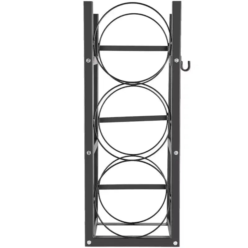 Refrigerant Tank Rack - Holds 3x30lb Cylinders | Heavy-Duty Space-Saving Holder for Freon, Oxygen, Nitrogen Tanks