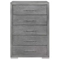 HomeStock 19.69 in.H MDF Vertical Dressers with 14 - Drawers in Silver Finish