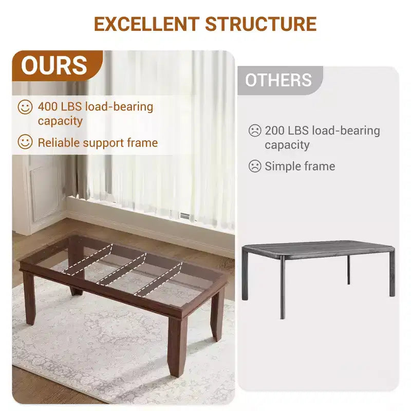 Tavolo da pranzo rustico da 180 cm per 6-8 persone, piano in MDF antigraffio, gambe poligonali, marrone