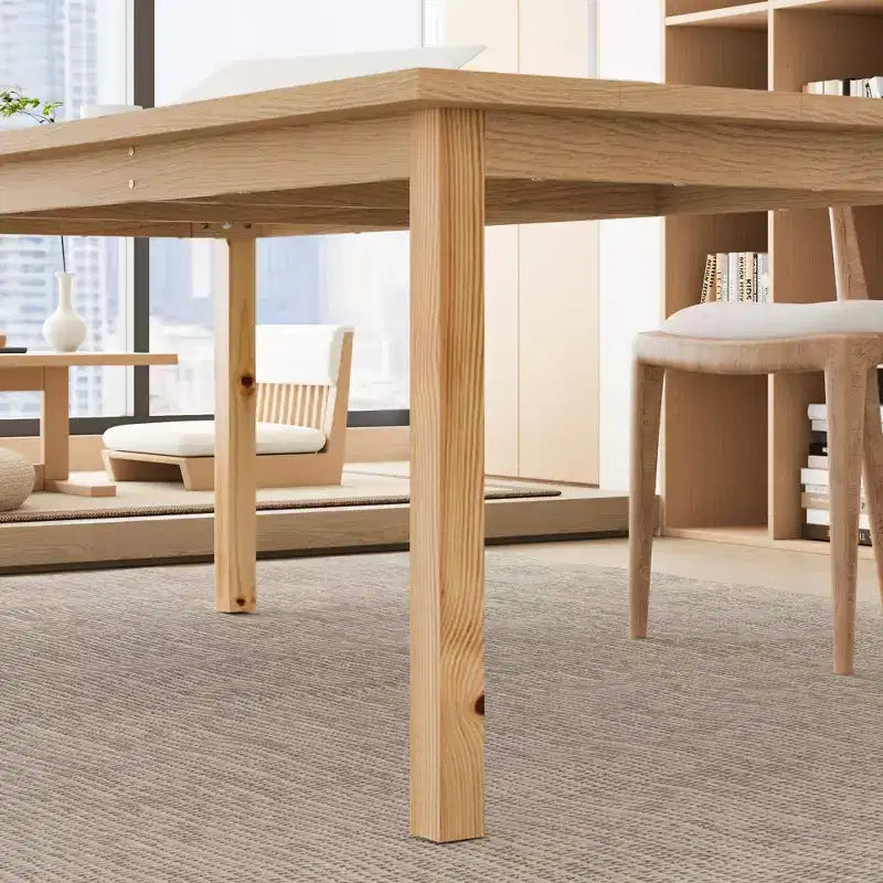 Tavolo in legno multiuso, spazioso tavolo da pranzo e scrivania, 200 cm, per casa e soggiorno