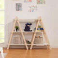 Babyletto Dottie Bookcase - White and Washed Natural