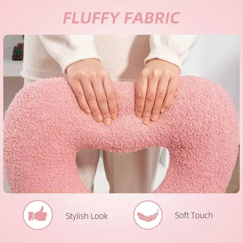 Sedia da ufficio senza braccioli con schienale a cuore in pile Teddy e rotelle girevoli