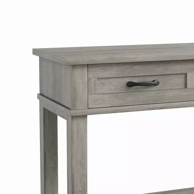 Consolle da ingresso da 54" con 3 cassetti e ripiano a 2 livelli, tavolino stretto per corridoio e soggiorno