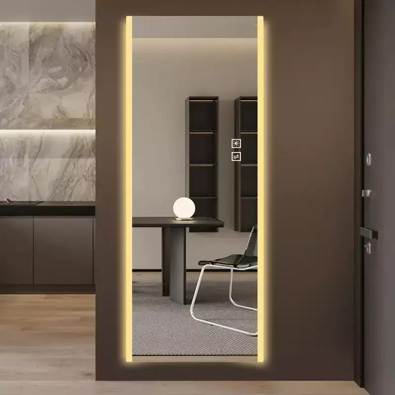 GDFStudio Arden Modern 65H Rectangular Full Length Mirror with 3 Lighting Modes