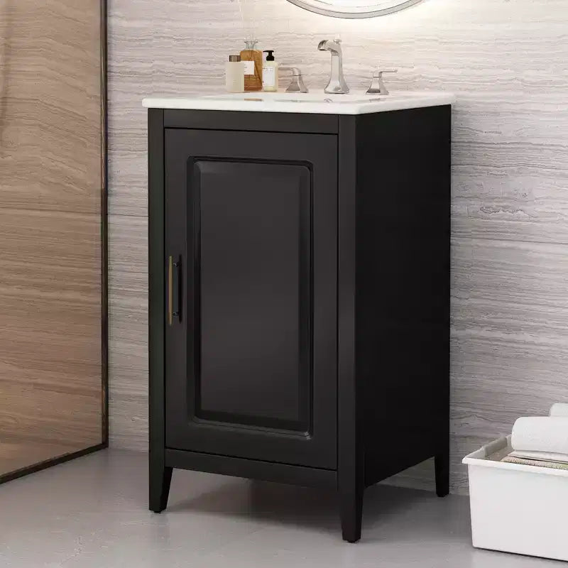 Mobiletto da bagno da 20 pollici con lavabo, sportello e mensola