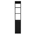 Okak Bathroom Storage Cabinet with 6 Shelves, Slim Storage Cabinet with Adjustable Shelf for Bathroom, Living Room, Kitchen