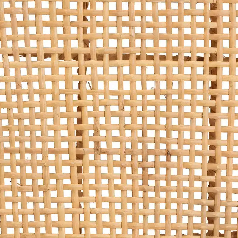Sgabello da Bar Altezza Bancone in Rattan e Legno di Mango, Stile Bohemien, Naturale/Noce, Nessun Montaggio Richiesto
