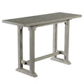 Whitford Sofa Table Dove Gray - Steve Silver Co.: Distressed Wood, Saw Rasping, Double Diamond Inlay