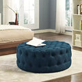 Amour Upholstered Fabric Ottoman - Modway