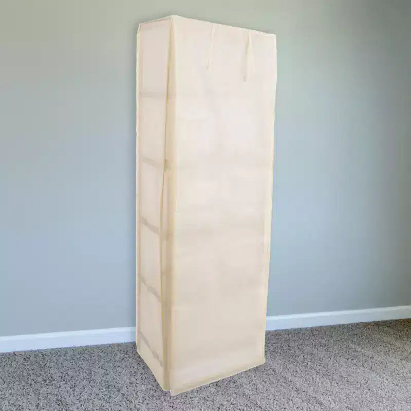 Scaffale a 5 ripiani in legno con copertura rimovibile