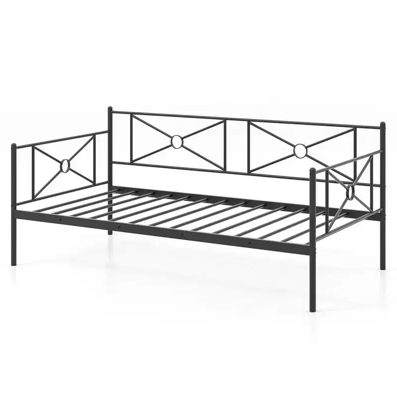 Struttura Letto a Scomparsa in Metallo Misura Singola con Supporto a Doghe